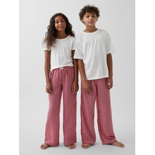 GAP Detské pyžamové flanelové nohavice unisex Červená