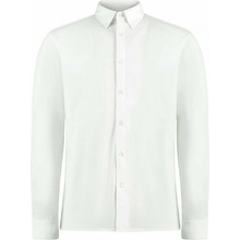 Kustom Kit pánská košile s dlouhými rukávy Tailored Fit bílá