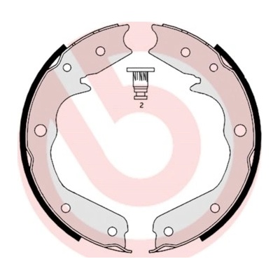 BREMBO Sada brzd. čeľustí parkov. brzdy S59527