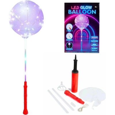 Mikrotrading Glow nafukovací balónek na baterie s LED světlem v krabičce