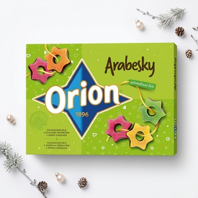 Orion Arabesky želé polomáčené v čokoládě 209 g