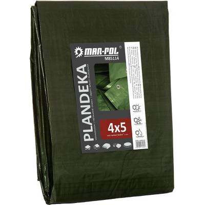 Pro-Tech shop Krycí plachta 4x5m silná zelená 65837