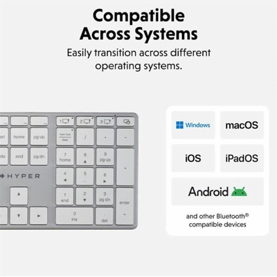Hyper HyperSpace Next BT Wireless Keyboard HS2310UK