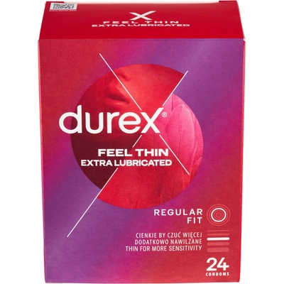 Durex Feel Thin Extra Lubricated 24 ks