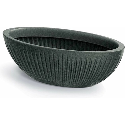 PROSPERPLAST Květináč LATIA OVAL antracit 58cm
