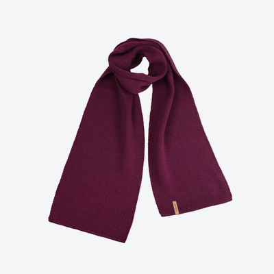 KAMA S07 154 tm.třešňová pletená merino šála