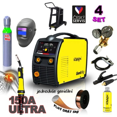 Kowax GeniMig 220LCD MIG/MAG/MMA SET4