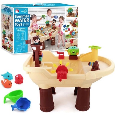 iMex Toys Stojící dětské pískoviště Pirátská loď + mýdlové b