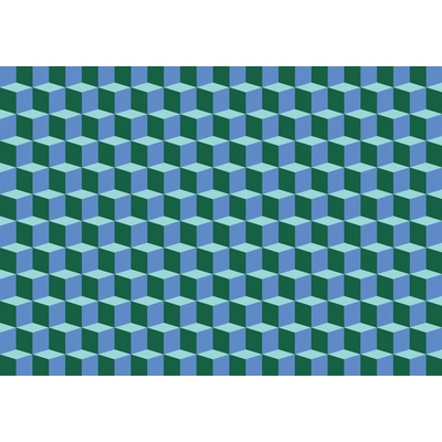 Preinterier FT3833 Fototapeta na stenu 3D kocky – zelené vlies 104cm x 70cm