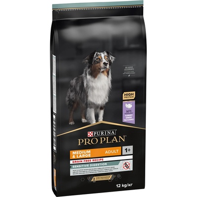 Pro Plan Medium & Large Adult Sensitive Digestion Grain Free krůta 2 x 12 kg