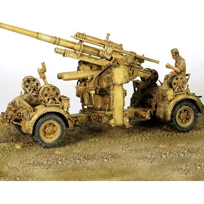 Forces of Valor 88mm FlaK 36 German Army DAK El Alamein North Africa June 1942 w 8 Figures 1:32
