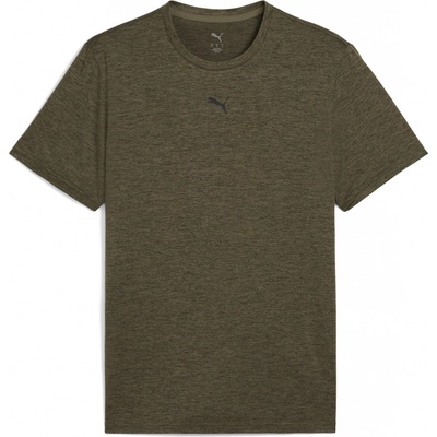 Puma TAD ESSENTIALS HEATHER CAT TEE Pánské triko khaki – Hledejceny.cz