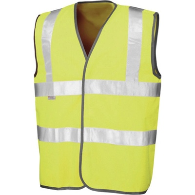 Result Unisex bezpečnostná reflexná vesta R021X Fluorescent Yellow