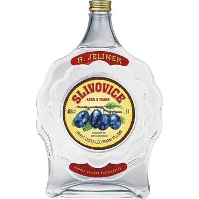 Rudolf Jelínek Slivovica 45% 3 l (čistá fľaša)