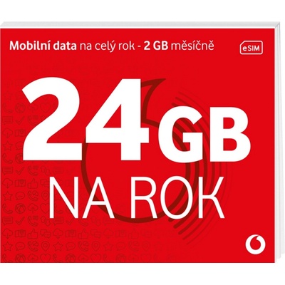 Vodafone Předplacenka 24 GB na rok (eSIM) SK48A232