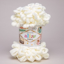 Alize Příze Puffy 62 smetanová
