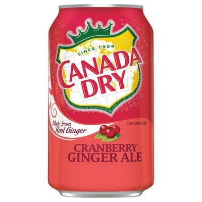 Canada Dry Ginger Ale limonáda s příchutí brusinek 355 ml