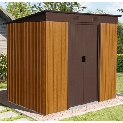 BestBerg ZD-67RWB 197 × 217 × 202 cm dekor dreva/hnedá