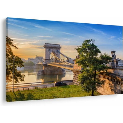 Obraz - Most cez rieku, Budapešť, Maďarsko, jednodielne 120x80 cm