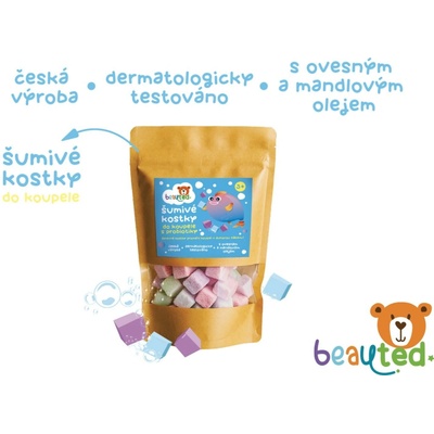 beauted Šumivé kostky do koupele s probiotiky beauted v uzavíratelném sáčku – Hledejceny.cz
