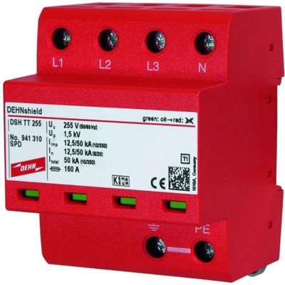 DEHN 941310 DSH TT 255 kombinovaný chránič proti prepätiu Přepětová ochrana pre: rozvodná skriňa 50 kA 1 ks