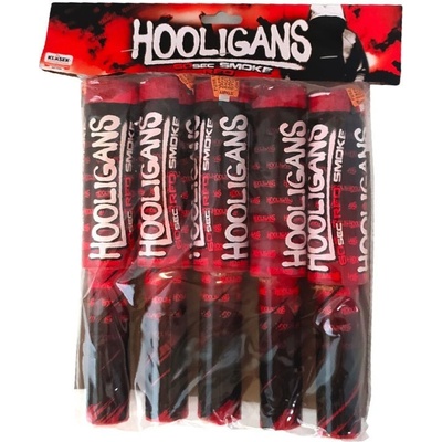Dýmovnice do ruky Hooligans ČERVENÁ 5 ks