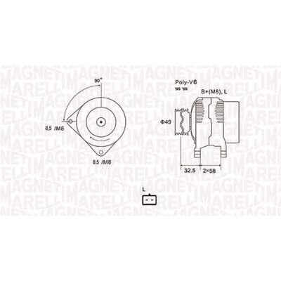generátor MAGNETI MARELLI 063731627010