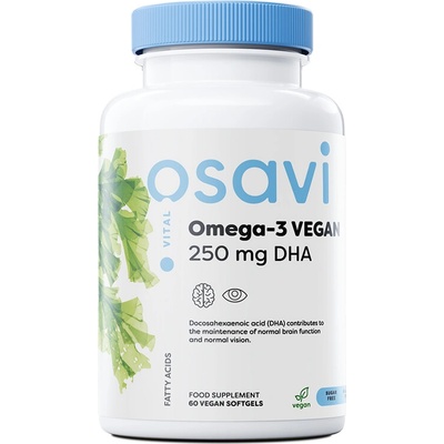 Osavi Omega-3 Vegan Vital 250 mg DHA 60 měkkých kapslí