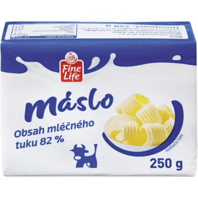 Fine Life Máslo 82% chlazené 250 g