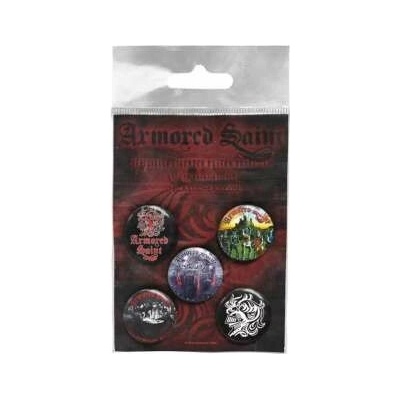 Sada Placek Armored Saint Button Badge set