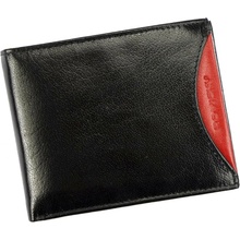 Rovicky Čierno pánska kožená peňaženka RFID v krabičke červená
