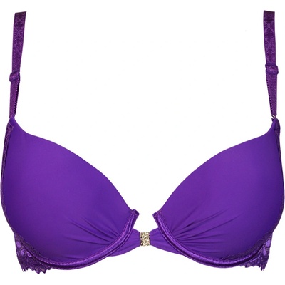 Geraldine Color bra s předním i zadním zapínáním fialová
