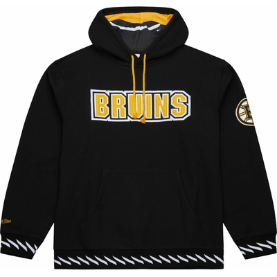 Mitchell & Ness Pánska mikina Boston Bruins NHL Playmaker Fleece Hoodie Vintage Logo