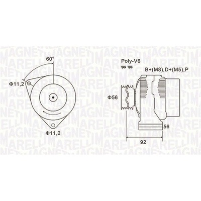 Generátor MAGNETI MARELLI 063731299010