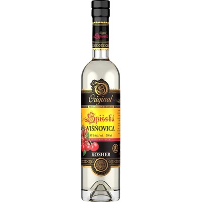 Kosher Spišská Višňovica 40% 0,5 l (čistá fľaša)
