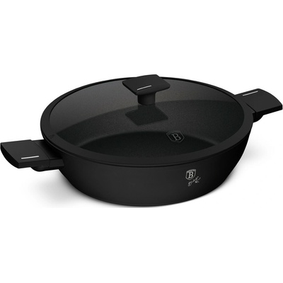 Pro-Tech shop Nízký kastrol s poklicí a titanovým povrchem Matte Black 30cm 55757