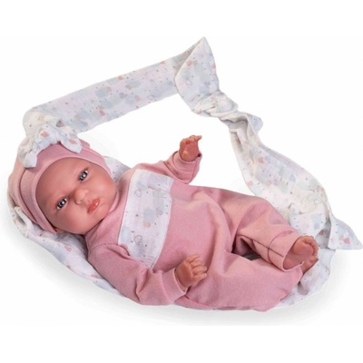 Antonio Juan 82309 Můj malý REBORN TUFI realistická miminko s měkkým látkovým tělem 33 cm