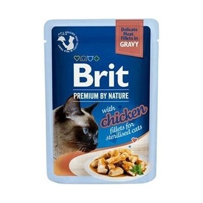 Brit Premium Cat Delicate Fillets in Gravy with Chicken for Sterilised 24 x 85 g