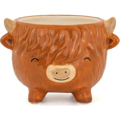 Květináč Sass and Belle Highland Cow Medium Planter uni
