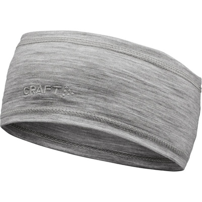 Craft Corporate Essence Wool Headband merino vlna COT816633077ze-grey melang Melír šedá