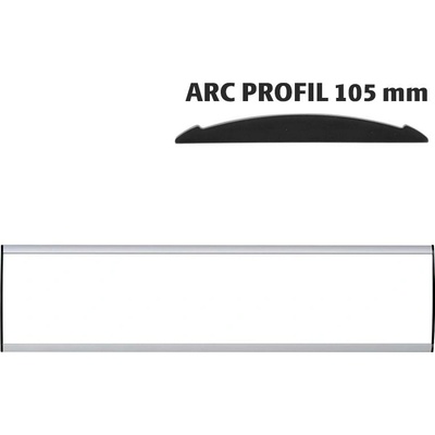 A-Z Reklama CZ Orientační nástěnná tabulka 105 × 500 mm - Arc Profil – kód UDS105NB50