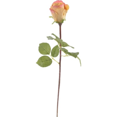 Umelý kvet ruže žltá 51 cm