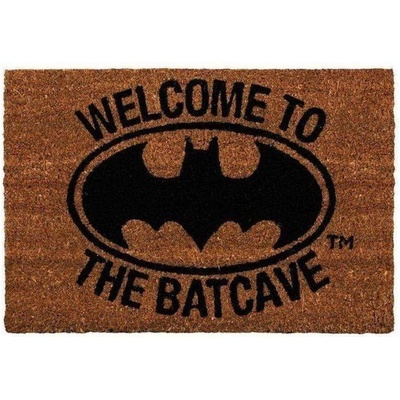 CurePink DC Comics Batman: Welcome to the Batcave 60 x 40 cm hnědá [GP85021]