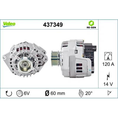 Alternátor VALEO 437349