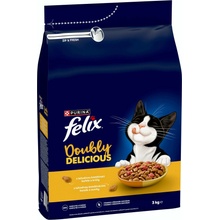 Felix Doubly Delicious Adult kuře a krůta 3 kg