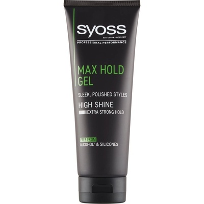 Syoss Max Hold Styling Gel 24h - pro Megasilnou fixaci vlasů 250 ml