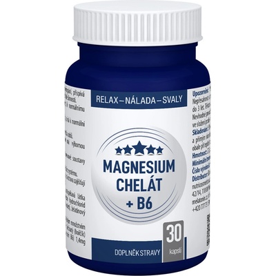 Clinical Magnesium chelát + B6 30 kapslí