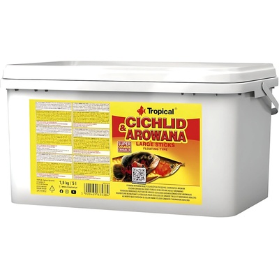 Tropical Cichlid&Arowana Large Sticks 5 l, 1,5 kg