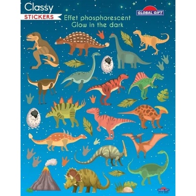 Samolepky GG CLS 215205 svítící ve tmě dinosaurs
