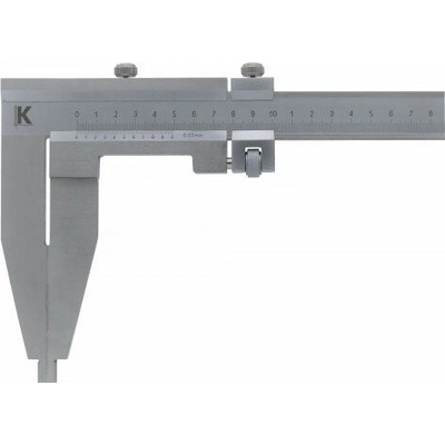KMITEX Posuvné měřítko bez hloubkoměru s jemným stavěním 200/125mm/0,02mm KM6002_125 – Hledejceny.cz